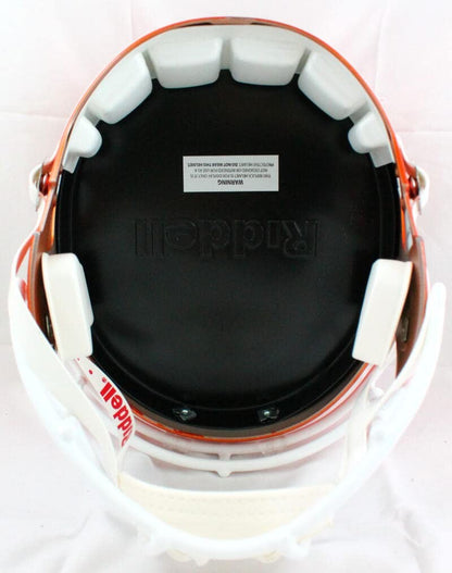 Ray Lewis Signed Miami Hurricanes Riddell Flash Full Size Helmet
