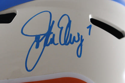 John Elway Denver Broncos Autographed Retro Full Size Replica Helmet