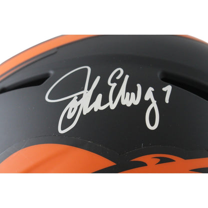John Elway Signed Denver Broncos Full Size Authentic Eclipse Helmet (Beckett)
