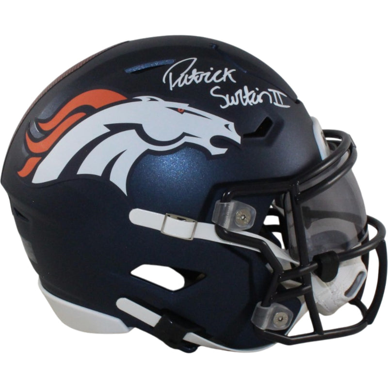 Patrick Surtain Signed Denver Broncos Midi Helmet