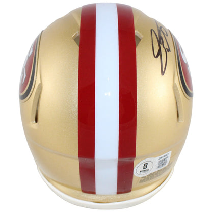 Dee Winters San Francisco 49ers Autographed Mini Helmet Beckett Witnessed