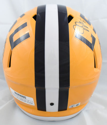 Justin Jefferson Autographed LSU Tigers Full Size Speed Helmet