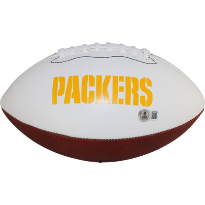 Sterling Sharpe Green Bay Packers Autographed Logo Football HOF Inscription
