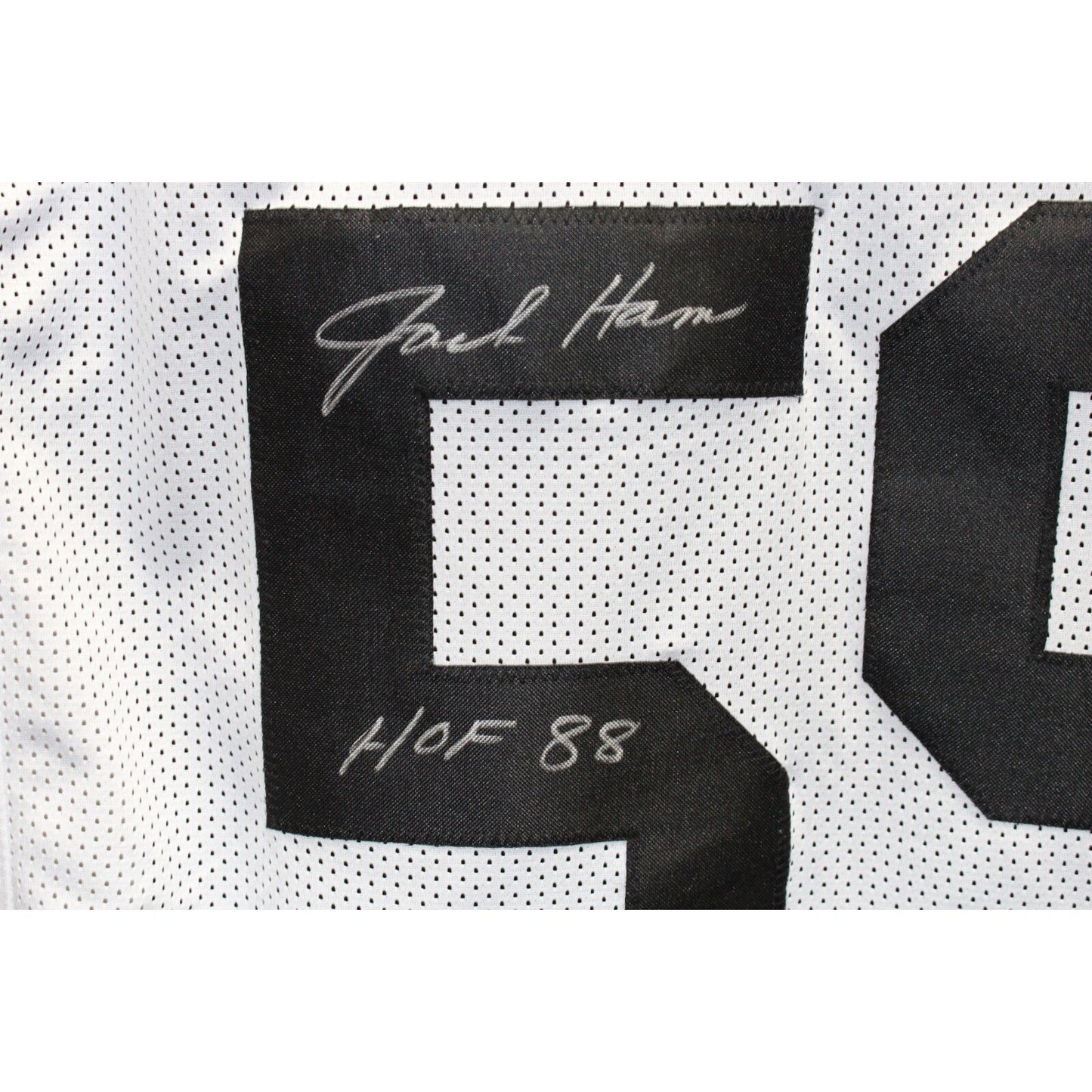 Jack Ham Signed Pittsburgh Steelers White Pro Style Football Jersey