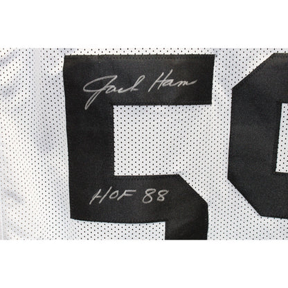 Jack Ham Signed Pittsburgh Steelers White Pro Style Football Jersey