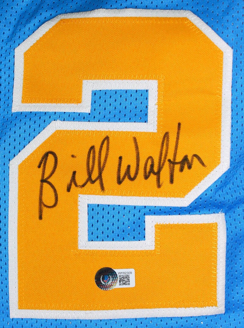 Bill Walton Autographed Blue Custom College Style Basketball Jersey