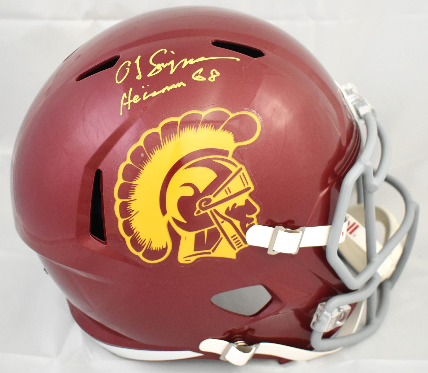 O.J. Simpson Signed USC Trojans Full Size Speed Replica Helmet