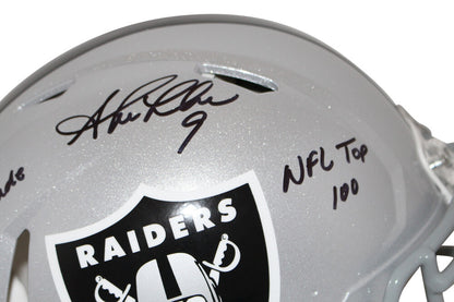 Shane Lechler Signed Oakland Raiders Authentic Speed Full Size Helmet BAS