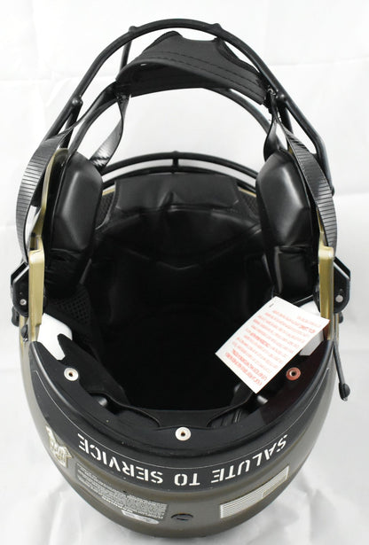 Abdul Carter Signed New York Giants Salute to Service Speedflex Helmet