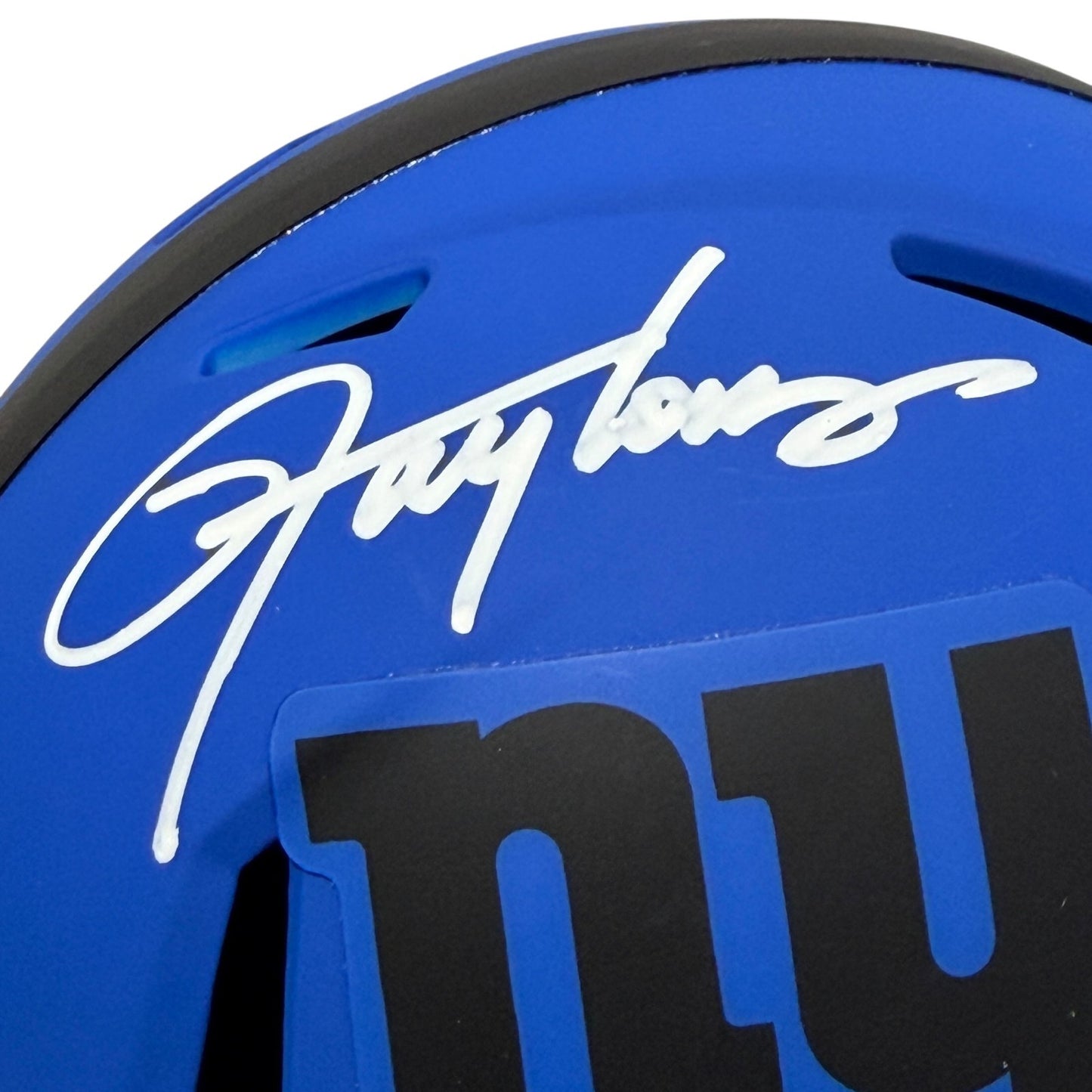 Lawrence Taylor Signed New York Giants Rave Mini Helmet Beckett BAS COA
