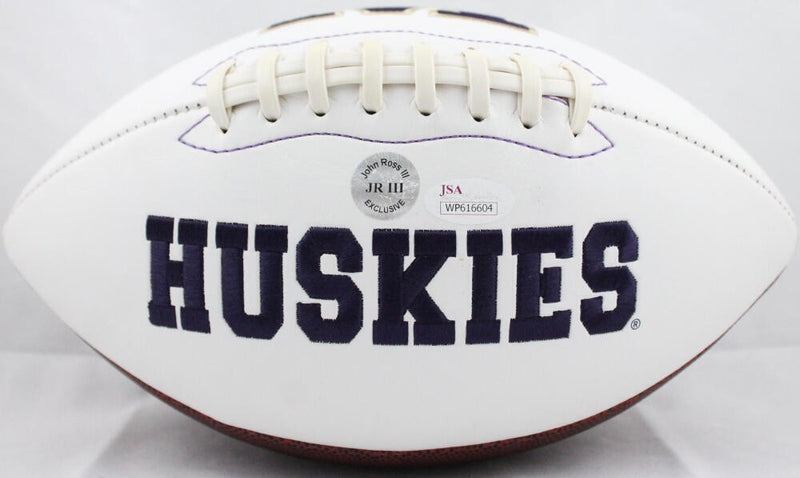 John Ross Signed Washington Huskies Logo Football