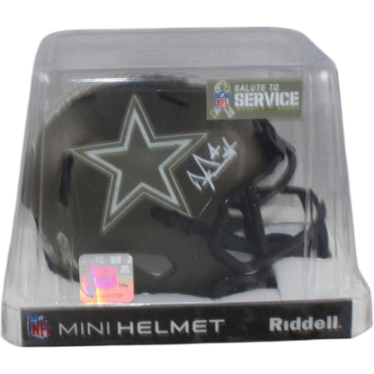 Dak Prescott Signed Dallas Cowboys 2022 Salute to Service Mini Helmet
