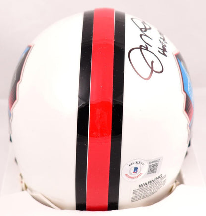 Joe Montana Signed NFL Hall of Fame Black Mini Helmet (HOF Inscription)
