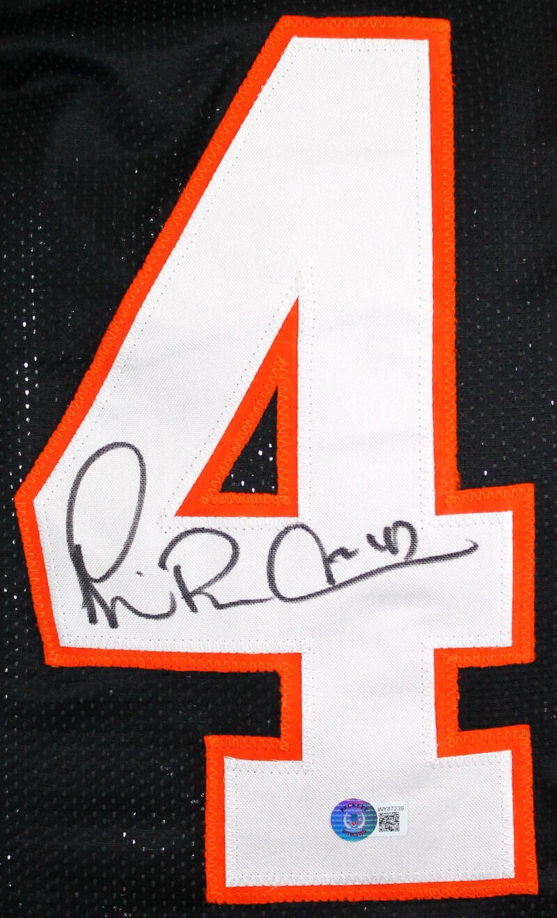 Michael Irvin Signed Miami Hurricanes Style Custom Jersey - Black