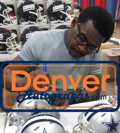 Michael Irvin Autographed Dallas Cowboys Speed Mini Helmet (Beckett)