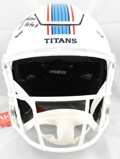 Warren Moon Autographed Tennessee Titans Full Size 2026 Speedflex Helmet