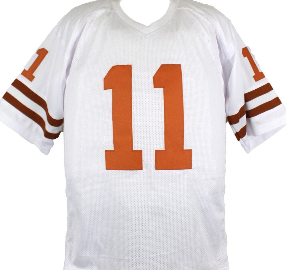 Major Applewhite Signed White College Style Custom Jersey