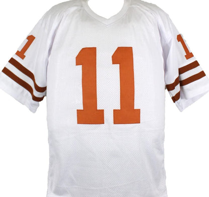 Major Applewhite Signed White College Style Custom Jersey