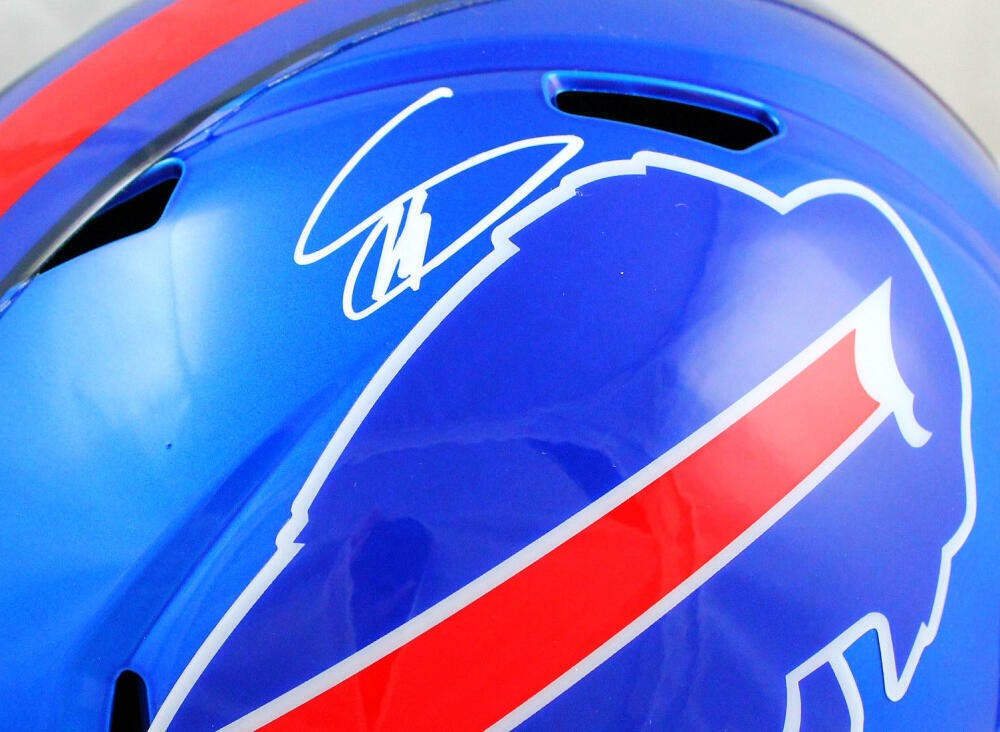 Stefon Diggs Signed Buffalo Bills Full Size Flash Speed Helmet