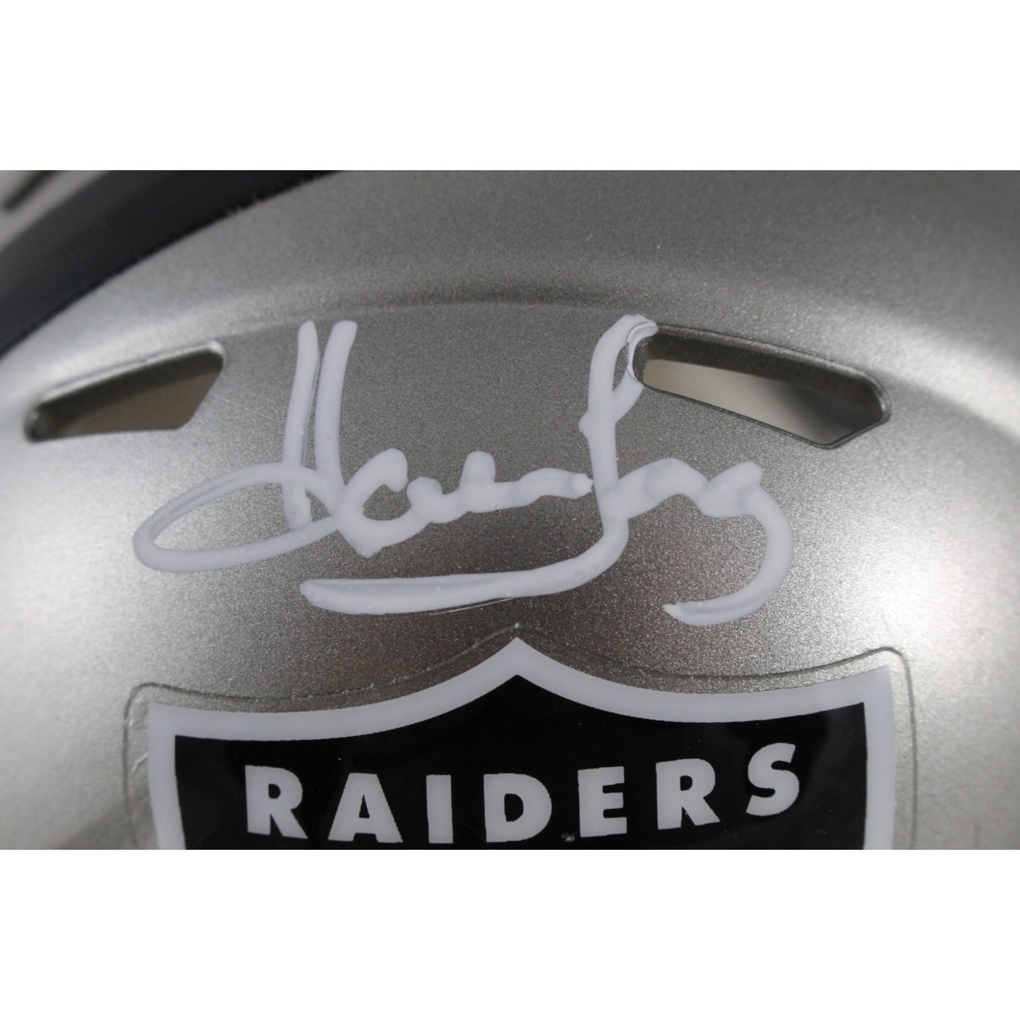 Howie Long Signed Las Vegas Raiders Flash Alternate Mini Helmet