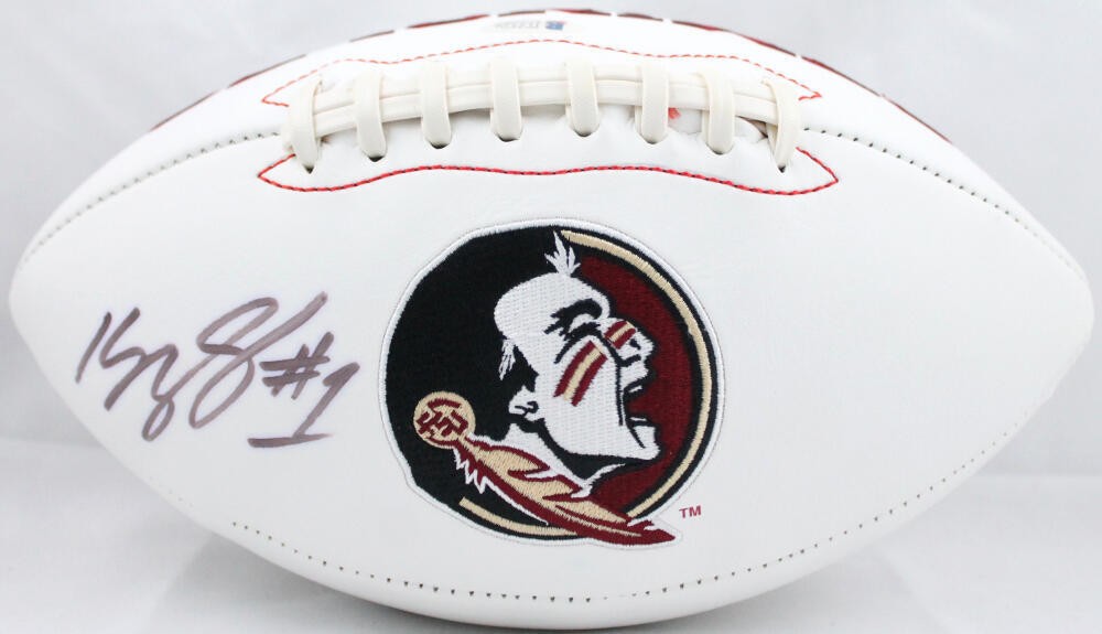Kelvin Benjamin Autographed Florida State Seminoles Logo Football