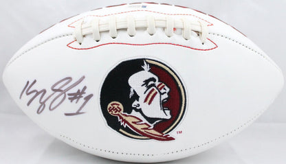 Kelvin Benjamin Autographed Florida State Seminoles Logo Football
