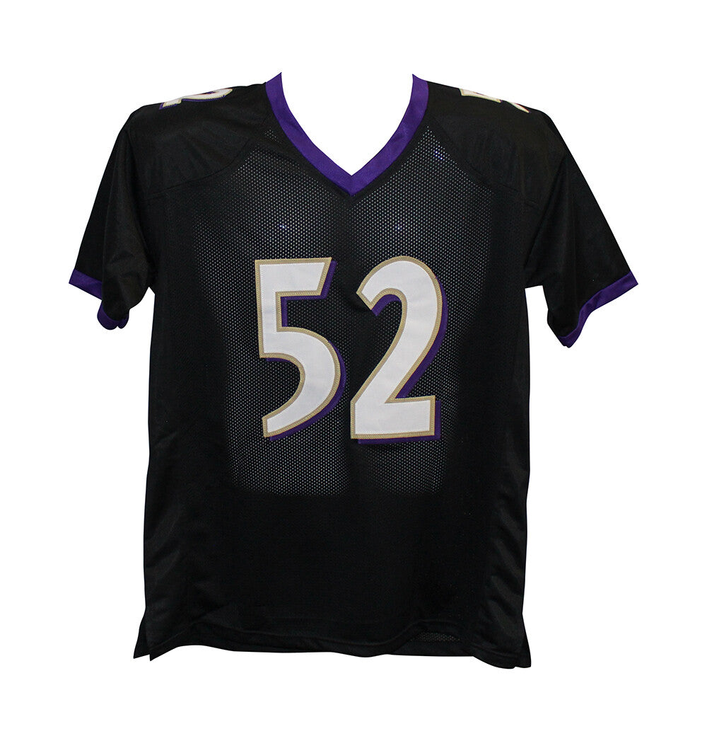 Ray Lewis Autographed Baltimore Ravens Custom Pro Style Jersey (Black)