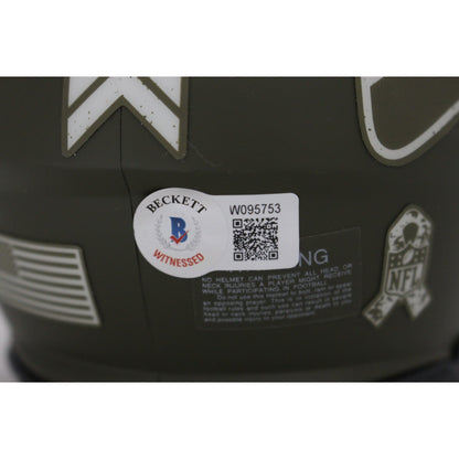 Shaun Alexander Signed Seattle Seahawks 2022 STS Mini Helmet (Beckett)