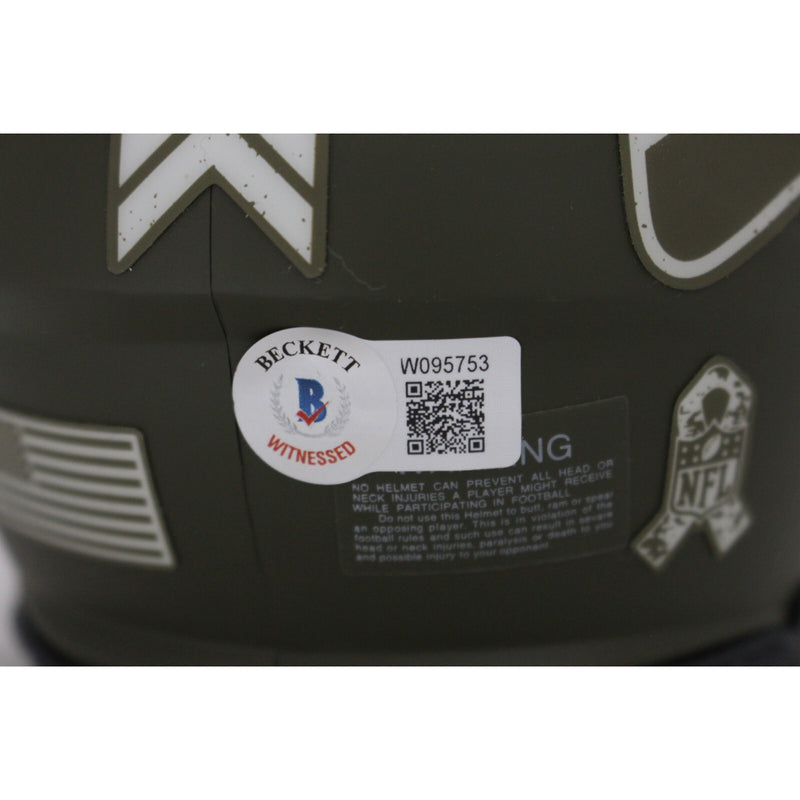 Shaun Alexander Signed Seattle Seahawks 2022 STS Mini Helmet (Beckett)