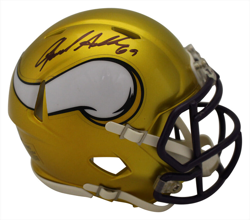 Jared Allen Autographed Minnesota Vikings Flash Mini Helmet