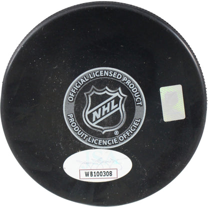 Dave Keon Signed Toronto Maple Leafs Logo Puck (HOF Inscription) JSA