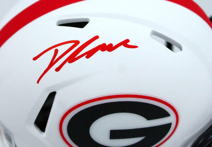 D'Andre Swift Autographed Georgia Bulldogs Lunar Speed Mini Helmet
