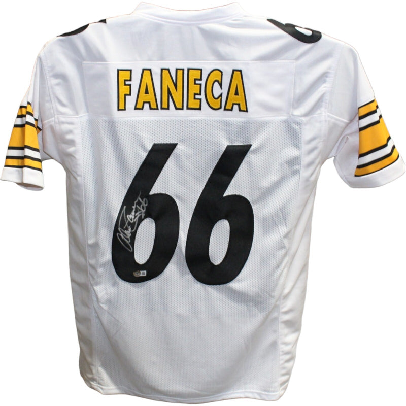 Alan Faneca Signed Pittsburgh Steelers Pro Style White Jersey