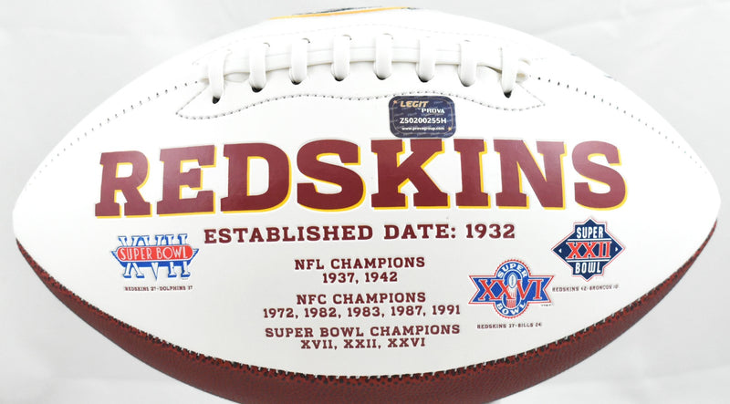 Dexter Manley Signed Washington Redskins Logo Football - 2x SB Champ