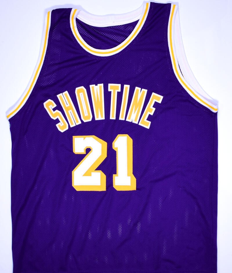 Michael Cooper Autographed Los Angeles Lakers Style Purple Jersey