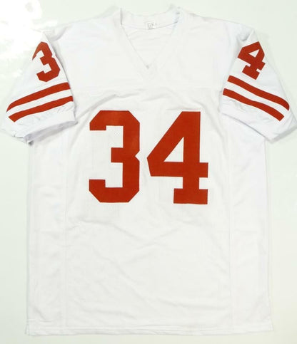 Ricky Williams Signed White College Style Jersey - HT 98 Inscription