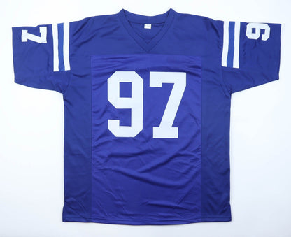 Cornelius Bennett Autographed Indianapolis Colts Blue Jersey