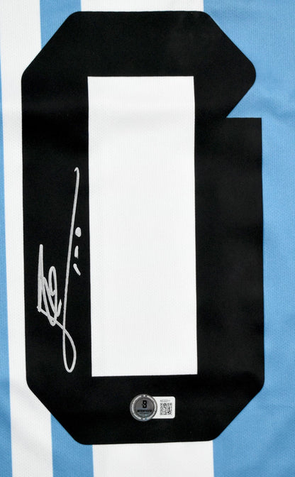 Lionel Messi Autographed Argentina Home Jersey