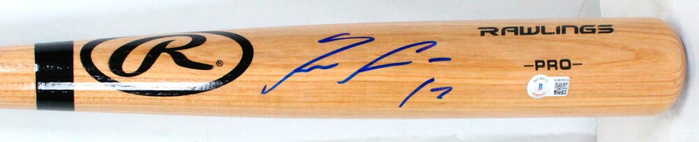 Ronald Acuna Jr. Signed Blonde Pro Baseball Bat