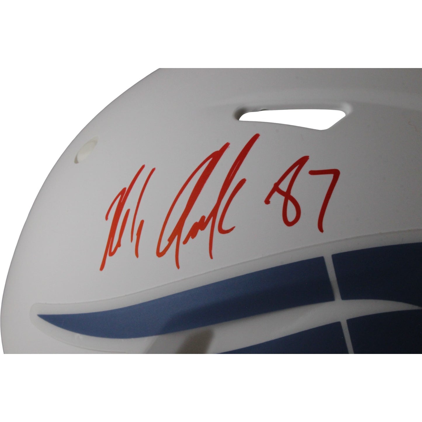 Rob Gronkowski New England Patriots Autographed Full Size Rivalries Helmet