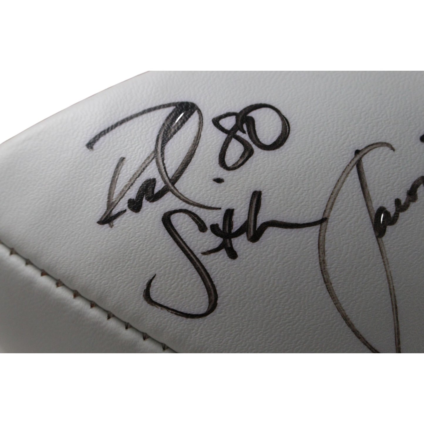 Mike Shanahan, Rod Smith & Jason Elam Signed Denver Broncos 2002 Team Football