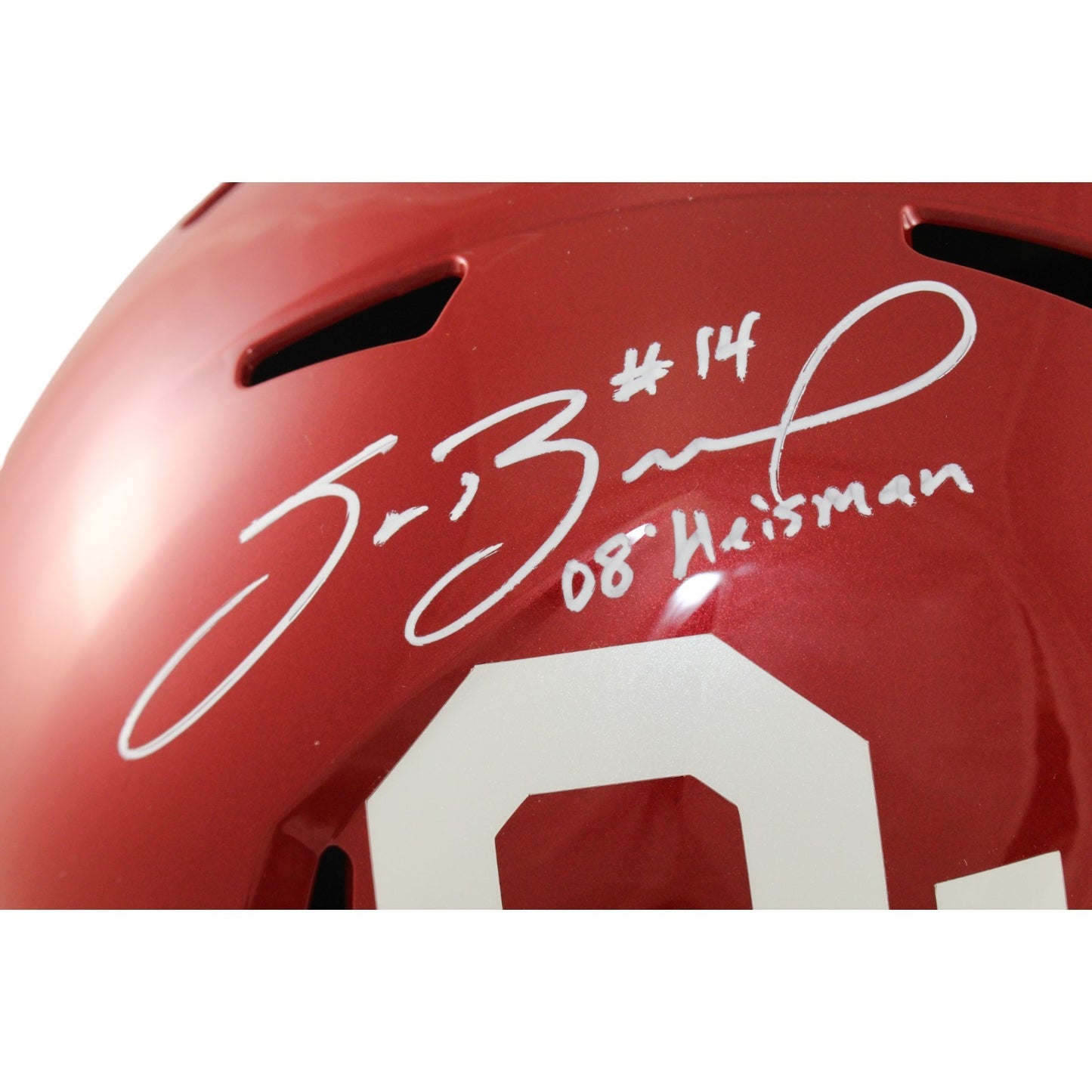Sam Bradford Signed Oklahoma Sooners Full Size Helmet (08 Heisman)