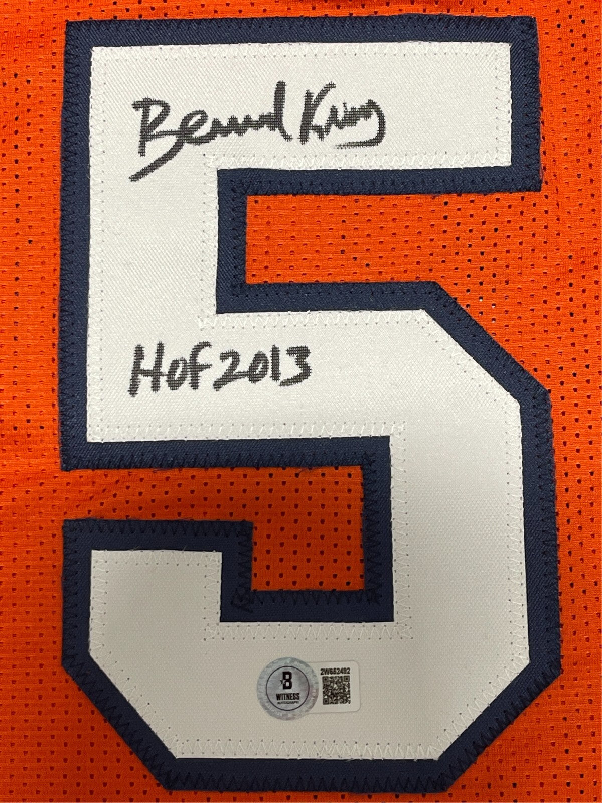 Bernard King Autographed Tennessee Custom Basketball Jersey HOF 2013 BAS