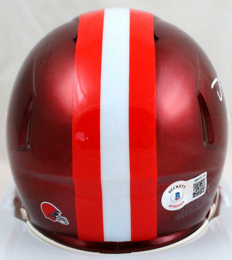 Denzel Ward Signed Cleveland Browns Flash Mini Helmet