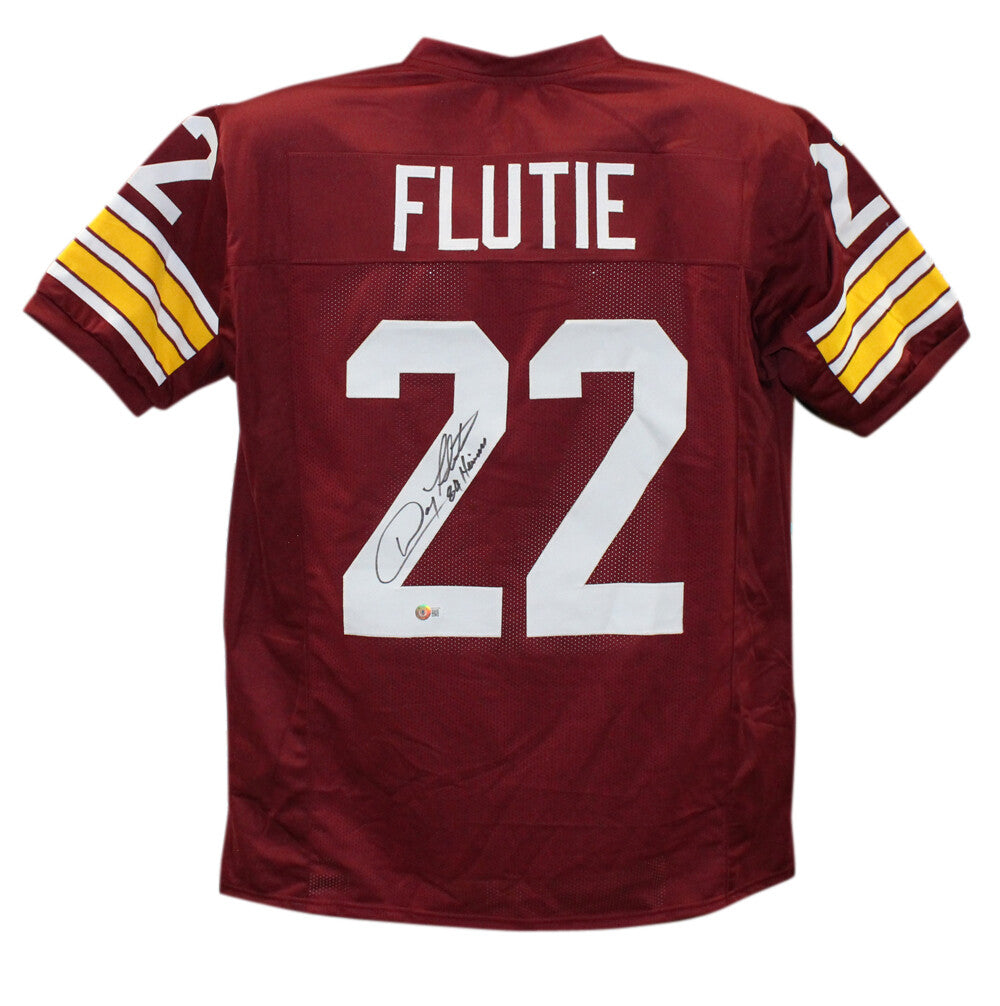 Doug Flutie Signed Boston College Style Jersey Heisman Inscription BAS