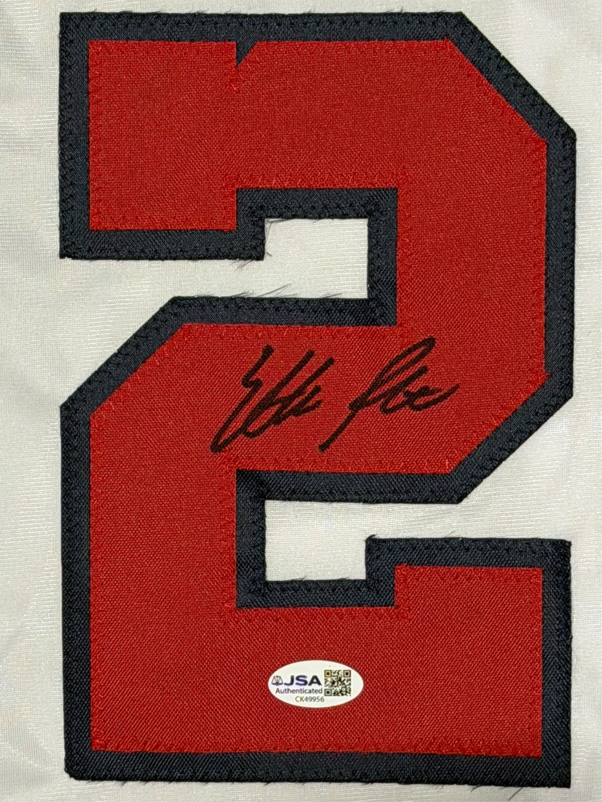Ethan Petry Washington Nationals Autographed Custom Jersey JSA COA