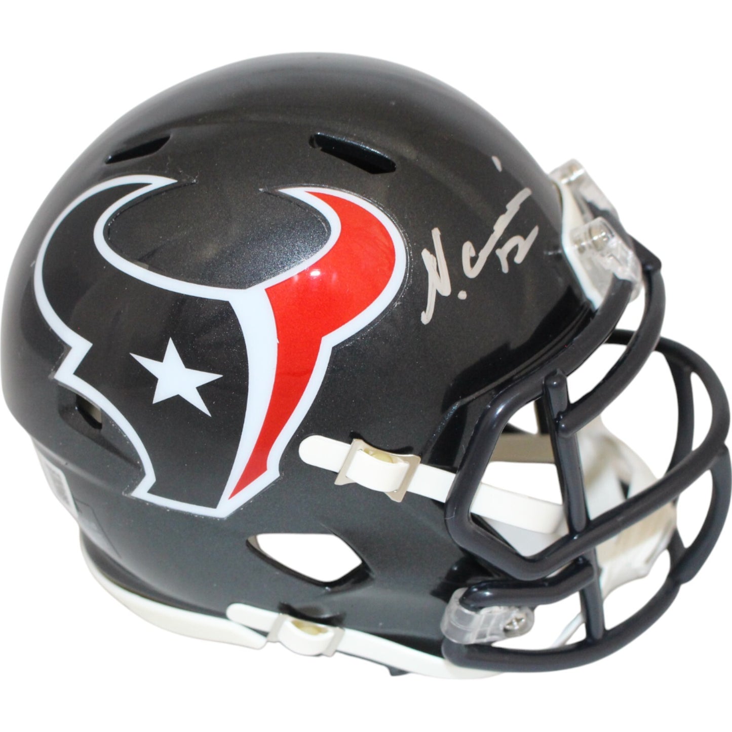 Nico Collins Autographed Houston Texans Speed Mini Helmet Beckett