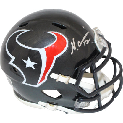 Nico Collins Autographed Houston Texans Speed Mini Helmet Beckett