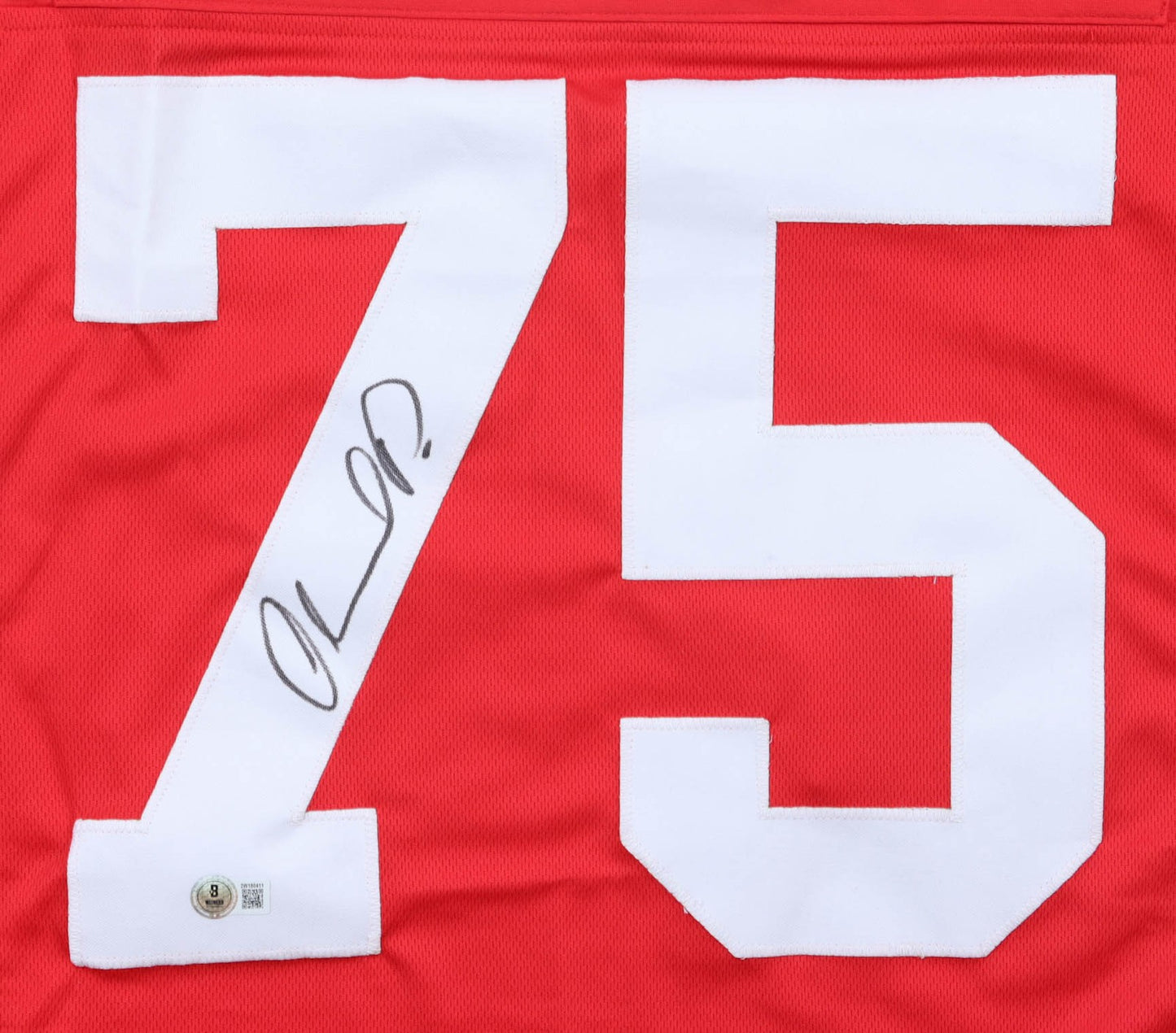 Orlando Pace Autographed Ohio State Buckeyes Red Custom Jersey