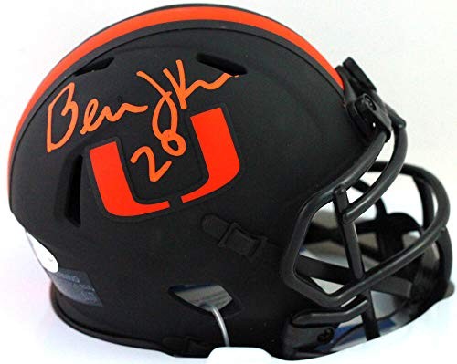 Bernie Kosar Autographed Miami Hurricanes Eclipse Mini Helmet